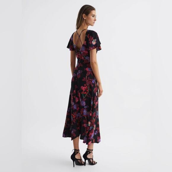 Reiss Leni Floral Midi Dress - Picture 3 of 8